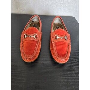 Gucci Loafer, Vintage, Red, Velvet/Patent, Size 35  good used condition
